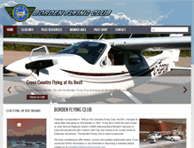 Tablet Screenshot of bordenflyingclub.com